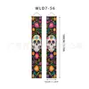 Nuevas coplas transfronterizas del Día de Muertos con atmósfera de terror, serie de calaveras, banderines decorativos colgantes y coplas del Día de Muertos
