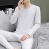 Ropa cinco ocho nuevo traje de cuello alto térmico de lana de seda para hombre en relieve (volumen de ejecución botón principal)