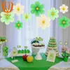 Set de Flores de Abanico de Origami de Disco Floral Estéreo de 9 Piezas Transfronterizo Tema de Decoración de Fiesta Más Vendido en Amazon