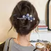 Pinza Retorcida de Lazo Estilo Coreano para Mujer, Pinza de Garra de Paua de Alta Gama, Pinza para el Cabello Segura y No Dañina para la Parte Posterior de la Cabeza, Accesorio para el Cabello