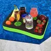 Baleia Polar Grande Flutuante Spa Jacuzzi Bar Mesa para Bebidas e Comida Chá Vermelho e Preto