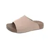Chinelos de Verão Femininos Estilo Casual de Praia Confortáveis Modernos Sandálias de Solado Grosso Simples Usáveis Verde Bege