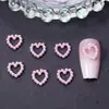 Perla Hueca Estrella de Cinco Puntas Luna Arco Joyería para Uñas Arte de Uñas Diamante de Resina Funda para Teléfono Móvil Accesorios de Uñas Portátiles DIY
