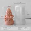 Jiahuimei Vela de Papai Noel Molde de Silicone DIY Decorações para Sacola de Presente de Natal Sabonete Artesanal Aromaterapia Abrasivos