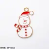 Colgante de Aleación Esmaltada Navideño Colgante de Gota Papá Noel Muñeco de Nieve Reno Colgante de Dibujos Animados Accesorios para Joyería DIY Pulsera Al Por Mayor