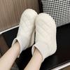 KT2819 Nuevos Zapatos de Invierno 2024 Gruesos de Color Sólido Cálidos de Caña Alta para Mujer Estudiante Sencillos Forrados de Felpa Aumentados Zapatos de Algodón