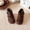 Botas tipo capa para niños estilo coreano, cremallera lateral, botas individuales para niñas pequeñas, nuevo estilo Otoño/Invierno 2026, Botas Martin versátiles y de moda para niñas