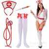 Accesorios de Disfraz de Halloween Disfraz de Doctor Artificial Cosplay Accesorios de Enfermera Fiesta de Bar Uniforme de Enfermera
