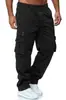 Comercio exterior transfronterizo 2026 pantalones de trabajo casuales para hombre multi-bolsillo holgados de pierna recta, pantalones casuales de moda y versátiles
