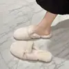 Mocassins de veludo estilo coreano para mulheres, chinelos peludos confortáveis de calçar sem cadarços com sola plana, nova coleção outono/inverno 2026