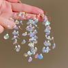 Aretes de Acero Pin Lazo Cuentas de Arroz Concha Verano Suave Elegante Elegantes Aretes Diseño con Sentido Nicho