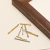 Acero Inoxidable Chapado al Vacío en Oro de 18K Colgante Irregular de Barra Larga Accesorios para Joyería de Collar Pendiente DIY Simples Venta al por Mayor Transfronterizo