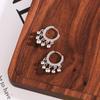 S925 Plata Esterlina Borla Hebilla de Oreja Mujeres 2022 Nuevo Arete de Tuerca de Oreja con Cuentas Redondas Moderno Aretes Anillo de Oreja Joyería para la Oreja Otoño e Invierno