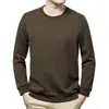 Moletom Casual Masculino Outono 2025 Gola Redonda Manga Longa Camiseta Top Estilo Solto Moda Jovem Urbana Entrega