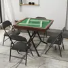 Mesa de Mahjong Plegable para el Hogar Simple para Jugar Panel Especial Mesa de Mahjong Frotada a Mano Pequeña Mesa para Póker y Ajedrez