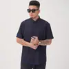 Camisa Casual de Negocios Talla Grande para Hombre Extra Grande Holgada a Cuadros de Manga Corta Ropa para Hombre Gordo Hombre Gordo Camisa Superior