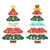 Colgador de puerta de papel con forma de árbol de Navidad, árbol de Navidad decorativo ensamblado de múltiples capas, decoración de fondo para centros comerciales, casas de huéspedes y fiestas