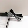 Pinza para el cabello de plátano con lazo de diamantes completo de nuevo estilo coreano, Pinza vertical de lujo de alta gama, Accesorio de moda y elegante para el cabello con lazo