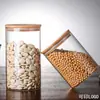 Armazenamento Vidro Frasco Selado Garrafa Caixa de Armazenamento Multigrãos Pote de Armazenamento de Cozinha Pote de Chá Pote de Armazenamento Garrafa