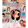 Pegatinas creativas populares de yuy de jade lindo, tipo gelatina, de alta calidad, temática de dibujos animados, para decoración DIY de teléfonos, cuadernos y tabletas, con respaldo adhesivo