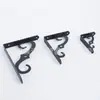Suporte Triangular de Ferro Forjado Suporte de Hardware Prateleira Divisória para Rack de Armazenamento Suporte para Prateleira Suspenso de Parede para Casa Tamanho