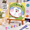 20*20 Desenho Animado Pintura a Óleo Digital DIY Colorir Pintura Decorativa Genshin Flor Pintura a Óleo Pintura a Óleo Digital Infantil Atacado