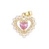 Moda transfronteriza europea y estadounidense de alto sentido 14k corazón oceánico corazón de amor collar colgante colgante único accesorios de joyería diy