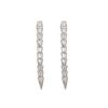 Brincos de cauda de cobra de zircônia brilhante zero pino de prata esterlina 925 brincos com senso de design nome grande feminino explosões de loja