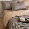 Conjunto de Quatro Peças 100% Algodão de Fibra Longa Acetinado, Alta Contagem, Luxo Acessível Roupa de Cama 100% Algodão, Capa de Edredom Universal para Quatro Estações, Lençóis de Cama e Lençóis de Elástico
