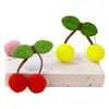Adorable Bolita de Peluche de Cereza Pequeña Accesorios para la Cabeza de Niños Accesorios para Bolsos de Suéter Nuevo Estilo Japonés