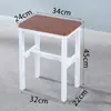 Banqueta Quadrada Simples, Banqueta Espessa para Oficina de Fábrica, Cadeira para Treinamento de Trabalho, Banqueta de Estudante, Banqueta Colorida para Jantar, Cadeira Doméstica para Adultos