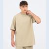 Camiseta Personalizada Transfronteriza para Hombre 260g Algodón Grueso Lavada Manga Corta Camiseta Publicitaria Ropa de Trabajo Uniforme de Clase Uniforme de Grupo