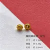 Plata S925 Chapado en Oro Moneda Dios de la Riqueza Amarillo Cubo Zakiram Cadena de Pulsera de Cuentas DIY Joyería Accesorios Pequeños