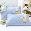 Un Par de Fundas de Almohada de Gasa de Algodón Puro de Alta Densidad, Fundas de Almohada de Algodón Puro para Adultos, Absorbentes de Sudor y Transpirables, Dormitorios de Estudiantes con Varios Colores