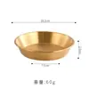 Plato pequeño para salsa de acero inoxidable 304, Plato pequeño comercial, Plato dorado coreano para kimchi, Vajilla para barbacoa, Plato para mojar, Plato para condimentos