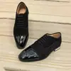 Sapatos Masculinos Cl Vermelhos com Lantejoulas, Couro e Rebites, Sapatos Formais Masculinos de Couro, Mocassins de Negócios, Sapatos Derby, Sapatos Oxford, Luxo Leve