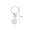 Chaveiro de Gato de Metal Chaveiro de Cachorro Brilhante Chaveiro Personalizado de Animal de Estimação de Aço Inoxidável