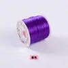 Fornecimento direto da fábrica linha elástica chata 0,8 mm boa elástica resistente ao desgaste linha para miçangas pulseira de miçangas diy linha para miçangas atacado