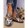 Zapatos para Mujer de Tallas Grandes Transfronterizos, Zapatos de Madre de Suela Suave, Nuevos Modelos para Mujer 24, Transpirables Transfronterizos, Suelas Cosidas a Mano, Zapatos Casuales