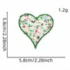 Nuevo Parche de Tela Bordado con Letra Inglesa Floral Corazón Flor Accesorios Parche Sello Bordado Punto Autoadhesivo