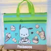 Melody Coolomi cachorrinho branco bolsa tutorial peixe feio desenho animado bolsa de armazenamento de arquivos portátil de grande capacidade A4 bolsa de arquivos