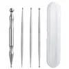 Varilla de Acero Inoxidable para Puntos de Acupuntura..Herramienta de Belleza y Bienestar. Puntos de Acupuntura de los Meridianos para Ojos, Rostro y Pies. Palo de Masaje para Estirar y Desbloquear Músculos