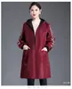 Avental com forro de fleece adulto inverno espessado cozinha masculino e feminino roupas de trabalho moda manga longa Impermeável quente proteção do trabalho vestimenta formal