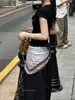 Bufanda de Seda Verde con Diseño Único de Cachemir Vintage Moda Versátil Cuadrado Pequeño para Mujer