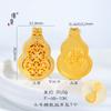 Jin Yan long não desbota ouro diy acessórios diamante Buda cabaça pingente colar pode ser aberto e fechado chinês suéter corrente