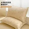 Fundas de almohada de algodón puro, un par, 48X74 Funda de almohada individual, 100% algodón, Adecuadas para todas las estaciones, Funda interior para cojín del hogar, Pieza individual 2