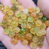 Contas de Lótus Fijiano Amarelo Contas de Jade Quartzo Verde Oliva Rocha Jade Acessórios Colar Pulseira Lótus Contas de Jade