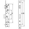 Huayili Serie 85 punto único multipunto puerta interior puerta de aleación de aluminio puerta interior de madera fábrica accesorios de cerradura cuerpo de cerradura mayoreo
