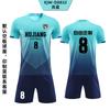 Conjunto de ropa de fútbol para niños, ropa de juego estampada para niños, ropa de entrenamiento deportivo para estudiantes de primaria, ropa de fútbol de verano de manga corta