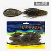 Predator Shark Isca soft de cauda de remo de 8 peças isca artificial imitação de camarão drop shot isca em formato de camarão isca artificial peixe-baixo de água doce peixe mandarim